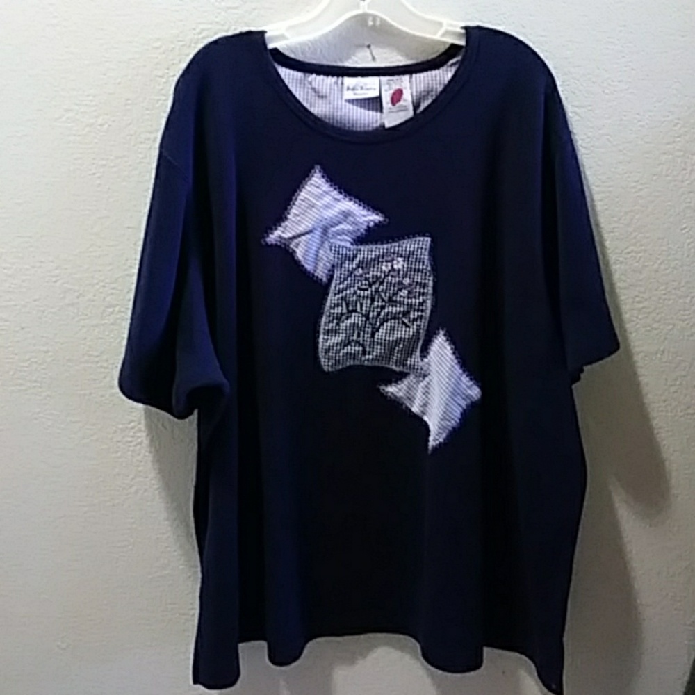 Bobbie Brooks NAVY Blue top 26/28